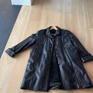 Black Leather Coat